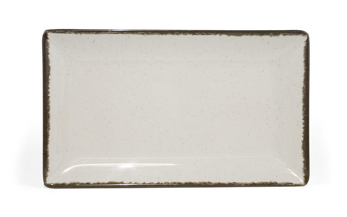 Inde Bandeja Melamina Brillo Anllo 29.9 cm x 19.9 cm x 2.3 cm La Mediterrane (12 Unidades)