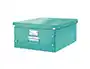 Leitz Caja de Archivo Click&Store Grande Turquesa 369x200x484 mm 29 Litros Plegable