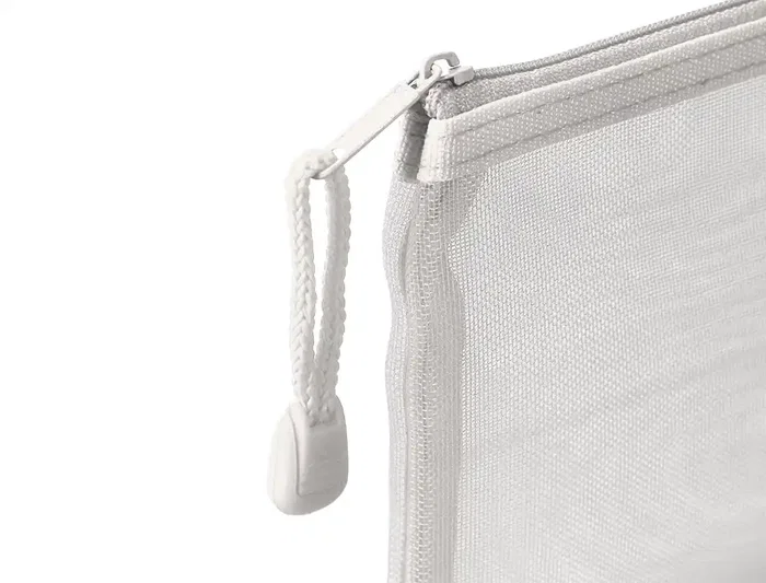 Liderpapel Bolsa Zipper Bag de Poliéster Transpirable Multiusos DIN A4 Blanco