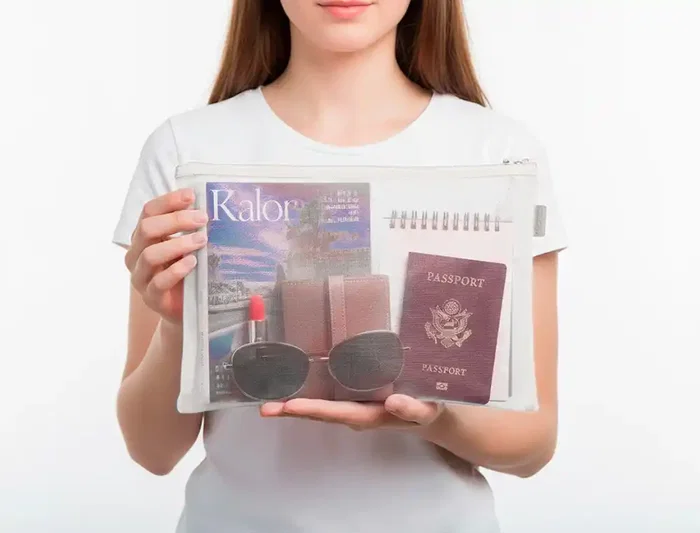 Liderpapel Bolsa Zipper Bag de Poliéster Transpirable Multiusos DIN A4 Blanco