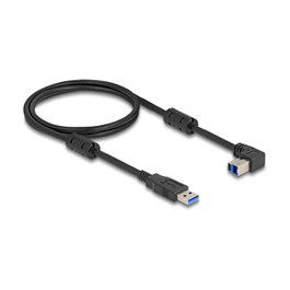 DeLOCK Cable USB 5 Gbps Tipo-A a Tipo-B 90° hacia arriba 1 m