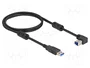 DeLOCK Cable USB 3.2 Gen 1 Tipo-A a Tipo-B Angular 90° 1 m
