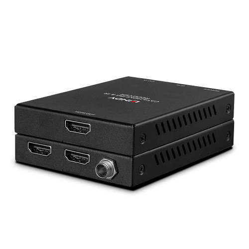 LINDY 38205 Extensor HDMI 4K 60Hz con PoC e IR, Negro