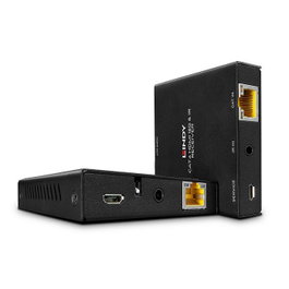 Lindy 38205 Extensor HDMI 4K60 e IR con PoC y Loop Out Negro