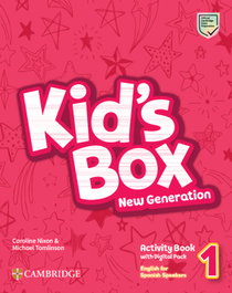CAMBRIDGE Kid's Box New Generation English for Spanish Speakers Level 1 Activity Book with Home Booklet and Digital Pack