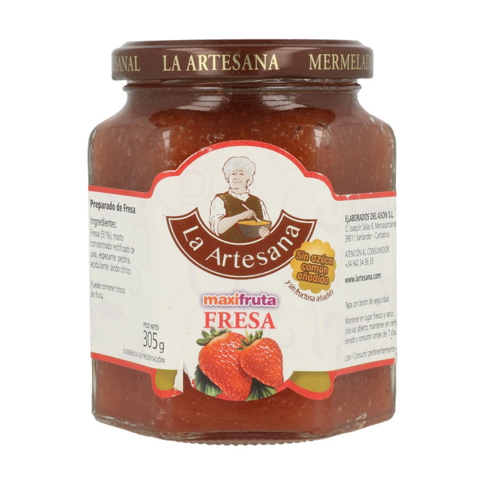 La Artesana Mermelada de Fresa S/S S/A 305 g La Artesana Mermelada de Fresa S/S S/A 305 g