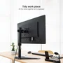 Tooq DB1701TN-B Soporte de Mesa Orientable/Inclinable para TV y Portátil de 17-32" Negro