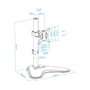 Tooq Soporte de Mesa DB1701TN-B para Pantallas 17-32 Pulgadas