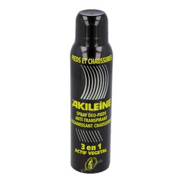 Akileine Spray Pies y Calzado Negro 3 en 1 150ml