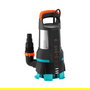 GARDENA Tauchpumpe 19500 Aquasensor, Bomba sumergible para agua clara/sucia, 860 W, 19500 l/h, 1 bar, IPX8, Negro/Verde