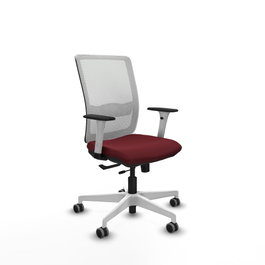 PIQUERAS Y CRESPO Silla de oficina Haches Granate y Blanco