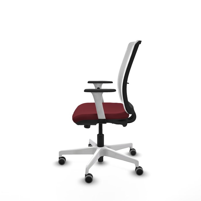 PIQUERAS Y CRESPO Silla de oficina Haches Granate y Blanco