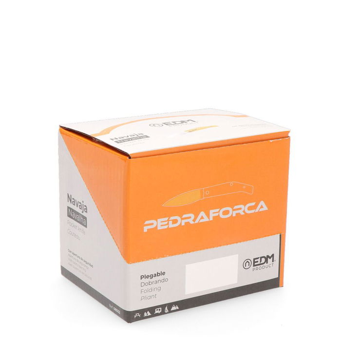 Edm Navaja Pedraforca Mango Plástico 181 mm Acero Inoxidable Profesional Doméstico Plegable Marrón