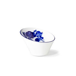 LANGENTHAL Bol Inclinado INDIGO Flores 14 cm de diámetro x 9.5 cm de alto - Vajilla, Colección INDIGO 8852, Boles y Ensaladeras (Set de 6)