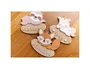 Wondee Placa de Pared Personalizable Lazy Bear para Habitación Infantil, Decoración de Madera Sostenible