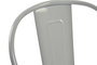 DKD Home Decor Silla de Metal Apilable Gris Toolix