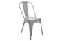 DKD Home Decor Silla de Metal Apilable Gris Toolix