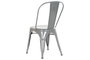 DKD Home Decor Silla de Metal Apilable Gris Toolix