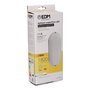 Edm Aplique LED Ovalado con Sensor Crepuscular y Movimiento 18W 1820lm 4000K Luz Día IP44 Plástico Blanco Medidas 23x10.2x4.5cm