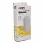 Edm Aplique LED oval con sensor crepuscular y de movimiento 18W Blanco