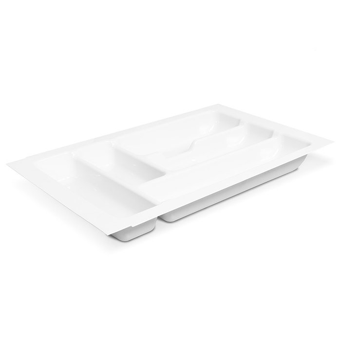 HERRAJES ALK Cubertero Modelo Mauro Blanco para Cajones Módulo 300 mm Plástico Organizado