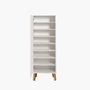 Hanah Home Zapatero B 955 Blanco Madera Maciza 50x135x38 cm