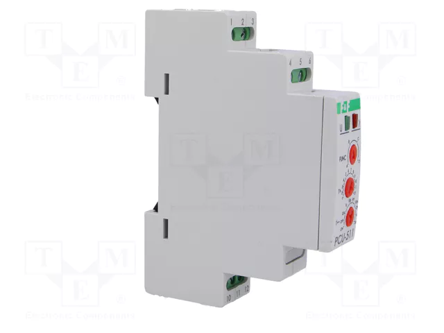 F&F Relé de tiempo PCU-511-DUO SPDT 250VAC/8A