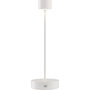 ab+ Lámpara de mesa portátil Abert Saturno blanca