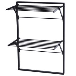 Day Tendedero Negro Pared 7 Metros de Espacio de Secado Alta Capacidad Carga Interior Exterior ABS Acero