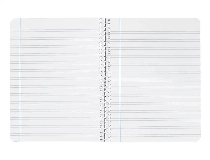 Liderpapel Cuaderno Espiral A4 Witty Tapa Dura 80 Hojas 90gr Pauta 3,5mm Con Margen Color Azul Oscuro