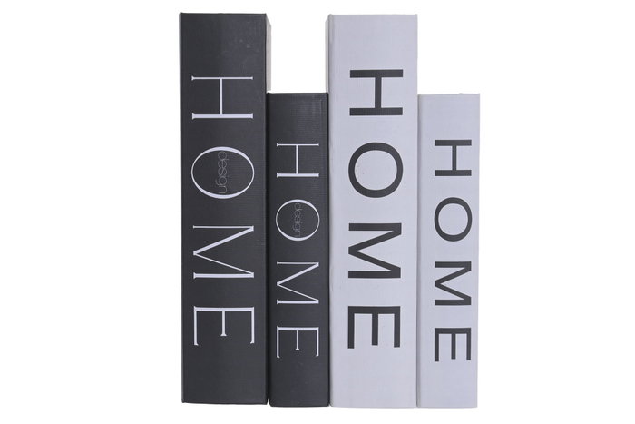 DKD Home Decor Set de 2 Cajas Libro PU y MDF Surtidas DKD Home Decor Set de 2 Cajas Libro PU y MDF Surtidas