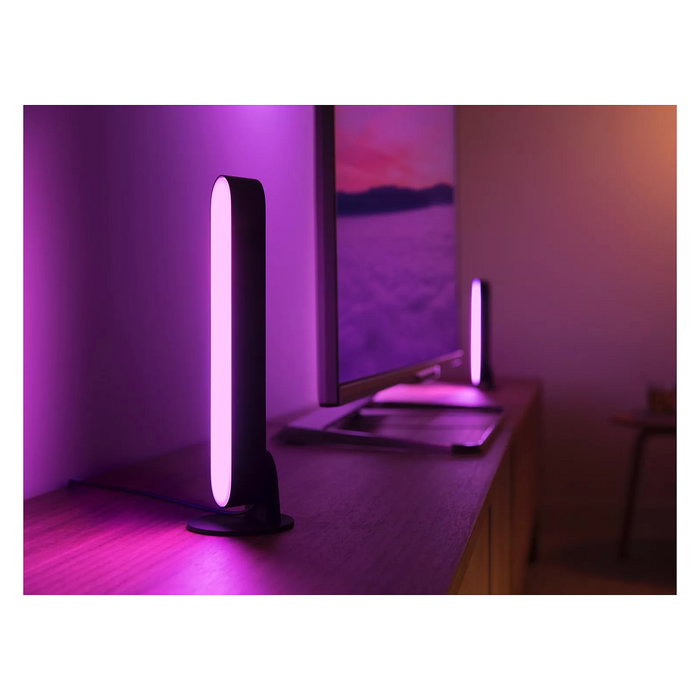 Philips HUE Play LED Barra de Luz Extensión, Complemento para Sistema de Iluminación Inteligente, Negro Philips HUE Play LED Barra de Luz Extensión, Complemento para Sistema de Iluminación Inteligente, Negro