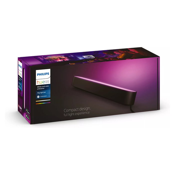 Philips HUE Play LED Barra de Luz Extensión, Complemento para Sistema de Iluminación Inteligente, Negro Philips HUE Play LED Barra de Luz Extensión, Complemento para Sistema de Iluminación Inteligente, Negro