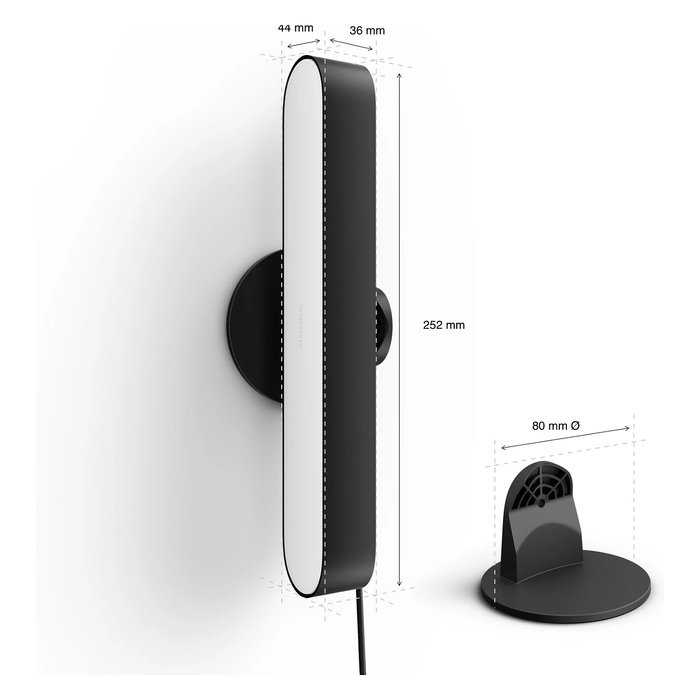Philips HUE Play LED Barra de Luz Extensión, Complemento para Sistema de Iluminación Inteligente, Negro Philips HUE Play LED Barra de Luz Extensión, Complemento para Sistema de Iluminación Inteligente, Negro