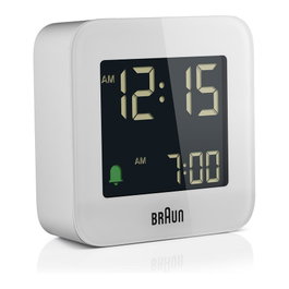 Braun BC 08 W-DCF Reloj Despertador Digital Blanco Formato 12/24h LCD