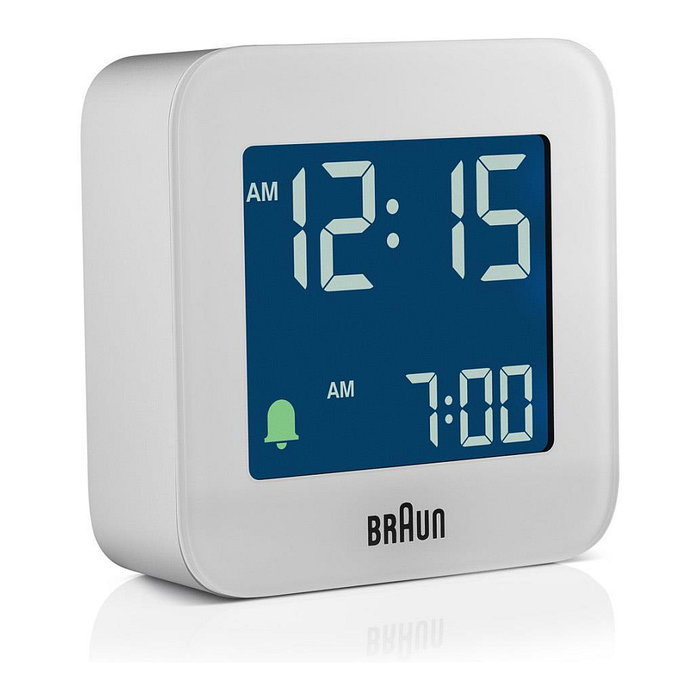 Braun BC 08 W-DCF Reloj Despertador Digital Blanco Formato 12/24h LCD