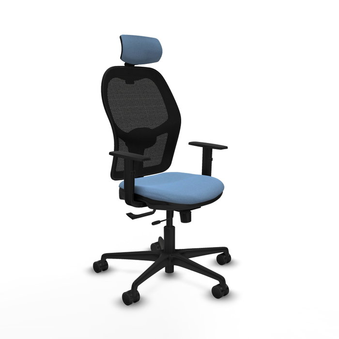 PIQUERAS Y CRESPO Silla de oficina Jorquera con mecanismo Sincro/Traslack Azul cielo PIQUERAS Y CRESPO Silla de oficina Jorquera con mecanismo Sincro/Traslack Azul cielo