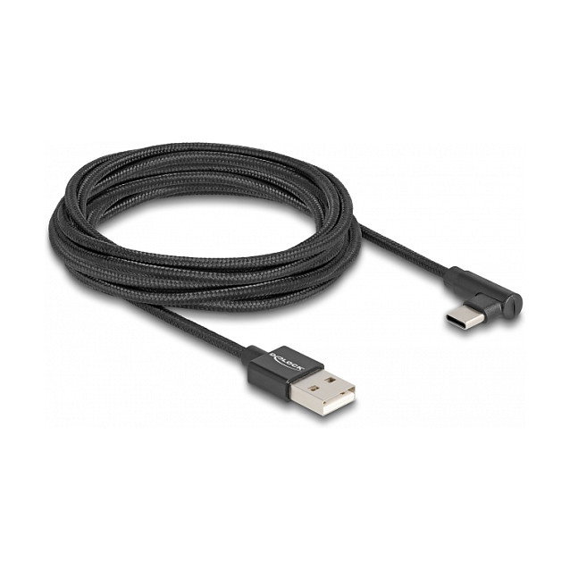 DeLOCK Cable USB 2.0 Tipo-A a USB Tipo-C 3m Negro