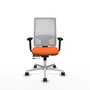 PIQUERAS Y CRESPO Silla de oficina Horna Naranja y Blanco