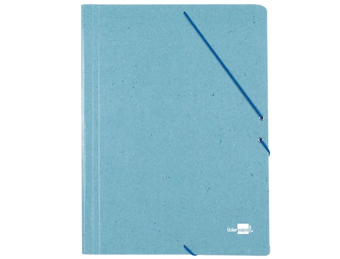 Liderpapel Carpeta con Gomas Tres Solapas Cartón Prespán A3 Color Verde