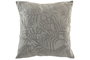 DKD Home Decor Cojín Algodón Jaquard Gris 60x60 cm