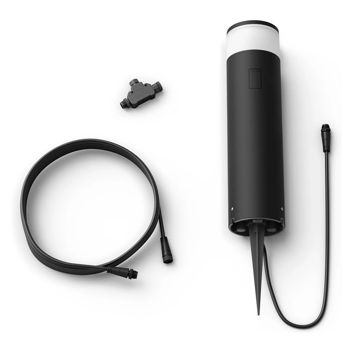 Philips Calla Sockelleuchte White & Color Ambiance, Lámpara de Pedestal para Exteriores, Negro, Extensión Grande Philips Calla Sockelleuchte White & Color Ambiance, Lámpara de Pedestal para Exteriores, Negro, Extensión Grande