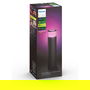 Philips Calla Sockelleuchte White & Color Ambiance, Lámpara de Pedestal para Exteriores, Negro, Extensión Grande