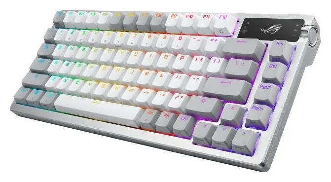 Asus ROG Azoth Teclado Gaming Inalámbrico Blanco RGB Layout Polaco Asus ROG Azoth Teclado Gaming Inalámbrico Blanco RGB Layout Polaco