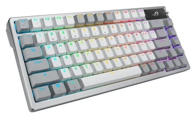 Asus ROG Azoth Teclado Gaming Inalámbrico Blanco RGB Layout Polaco Asus ROG Azoth Teclado Gaming Inalámbrico Blanco RGB Layout Polaco