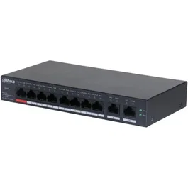 Dahua Technology DH-CS4010-8ET-110 Switch Gestionado L2, 8 Puertos Fast Ethernet (10/100) PoE, Conmutación 5.6 Gbit/s, Negro