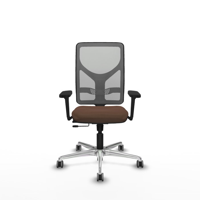 PIQUERAS Y CRESPO Silla de oficina Motilla con mecanismo Sincro/Traslack, brazos 3D y malla gris