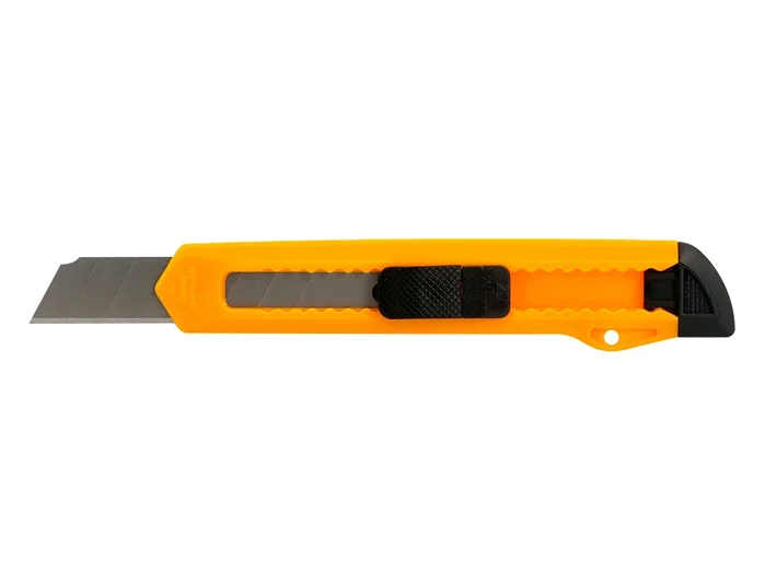 Q-connect XD-11 Cutter Retráctil de Plástico Ancho Cuchilla 18 mm, Accesorio de Oficina y Manualidades, Blíster 1 Unidad