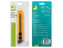 Q-connect XD-11 Cutter Retráctil de Plástico Ancho Cuchilla 18 mm, Accesorio de Oficina y Manualidades, Blíster 1 Unidad