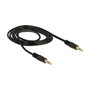 DeLOCK Cable de audio 3,5 mm macho a macho de 1 m, Negro
